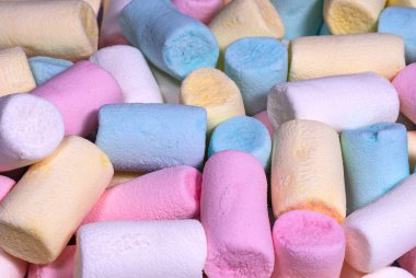 Fluffy Marshmallows şekeri. Şekerler ve şekerler