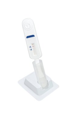 Oral sıvıdaki antikorlardan oluşan HIV testi seti. Sağlık ve tıbbi test kitleri