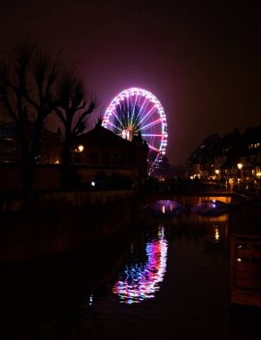 A picturesque canal in Colmar, known as 