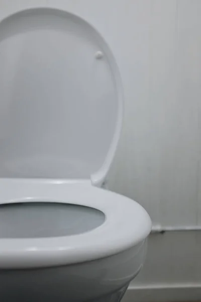 Wit Toilet Toilet Toiletpapier Wastafel Schone Samenstelling — Stockfoto