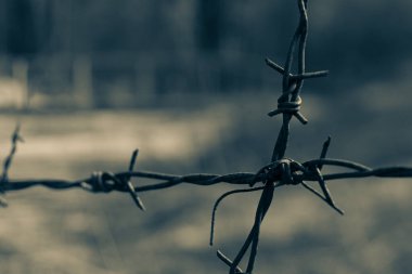 Metal çit, eyalet sınırı, çitler için metal koruma..