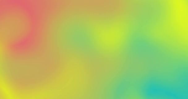 Fluid Colorful Gradients Blue Pink Yellow Liquid Waves Smooth Gradient — Stock Video