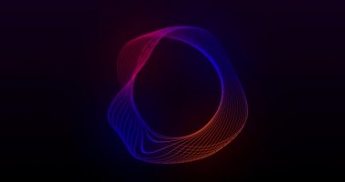 Çember animasyon ve çarpıtma, çember değiştiren şekil hareketi, gradyan çizgiler pürüzsüz hareket ediyor, soyut arkaplan, canlı ekran koruyucu, giriş 4K