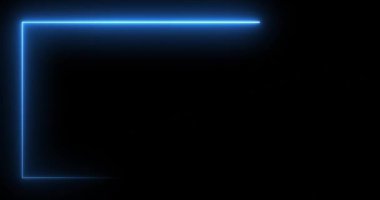 Neon çerçeve gradyanı, konser sahnesi, lazer gösterisi, parlayan çizgiler, ağlar, soyut parlak neon şablonu, dikişsiz döngü, 4K