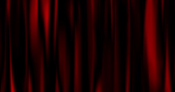 Abstract Geanimeerde Achtergrond Stof Gordijn Het Theater Van Verticale Rode — Stockvideo