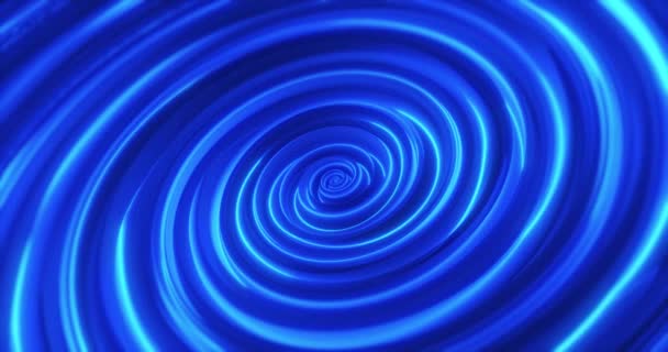 Rotación Espiral Fondo Tecnología Abstracta Con Círculos Neón Brillantes Giratorios — Vídeos de Stock