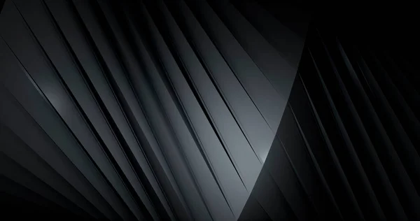 Pürüzsüz bir arka plan, siyah dalgalı çizgileri var. Soyut kağıt şeritleri. Bilimkurgu Fütüristik. Lüks modern sunum şablonu