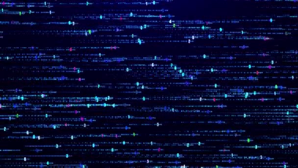 Abstracte Digitale Achtergrond Binaire Data Streaming Code Binaire Code Met — Stockvideo