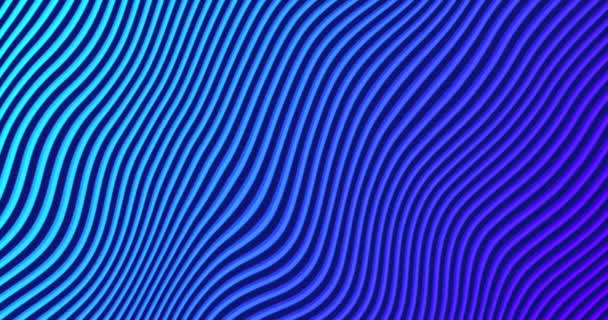 Abstracte Verloop Neon Achtergrond Met Golf Animatie Textuur Naadloze Lus — Stockvideo