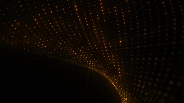Πολυτελές Κομψό Φόντο Από Σωματίδια Χρυσού Μια Επιφάνεια Σωματίδια Και — Αρχείο Βίντεο