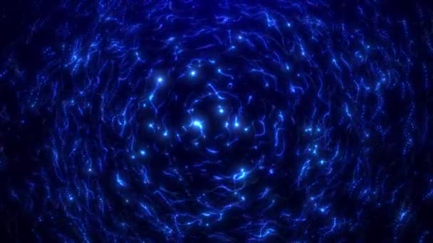 Abstract Digital Background Magical Energy Glowing Waves Particles Futuristic Wave — Stock Video