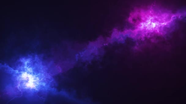 Tło Galaktyki Animacja Mistycznej Mgławicy Tło Pętli Mgławicy Kosmicznej Abstrakcyjnych — Wideo stockowe
