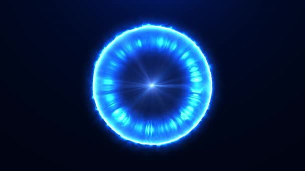 Bola Mágica Plasma Abstrato Esfera Futurista Abstrata Néon Brilhante Molécula — Vídeo de Stock