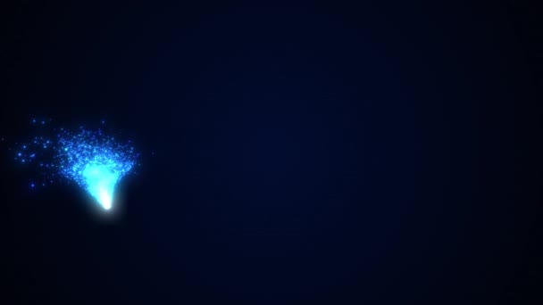 Trilha Poeira Brilhante Partículas Brilhantes Brilhantes Faíscas Explosão Fogo Artifício — Vídeo de Stock