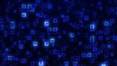 Parçacık ve geometrik şekilli dijital arkaplan, veri analiz teknolojileri, ağ bağlantısı, büyük veri, Bilgisayar Teknolojisi Konsepti. Kusursuz döngü