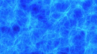 Deniz dibi ya da havuzda berrak mavi su. Su dalgalarından gelen güneş ışığı dibe yansır. Soyut arkaplan