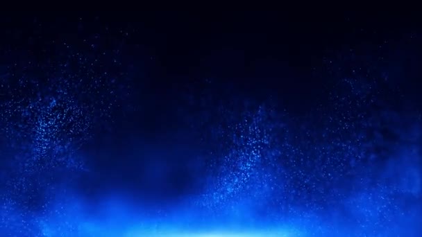 Abstrakter Partikelhintergrund Magische Flüssige Animation Glühender Teilchen Abstrakte Neonhelle Flamme — Stockvideo