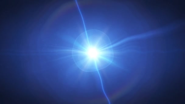 Kosmische Energielijnen Optische Lensflare Effect — Stockvideo