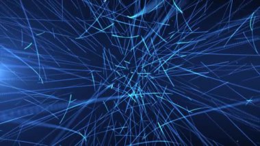 Soyut gelecek siber dünya sahnesi, bilim kurgu arkaplan, parlayan ışık çizgileri, neon çizgileri, dijital bilim arka planı 4K animasyon, kusursuz döngü, sanal gerçeklik konsepti