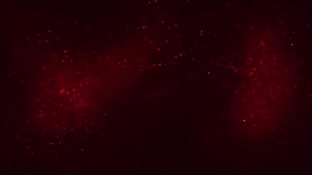Abstracte Achtergrond Van Rode Gloeiende Golf Energie Deeltjes Magisch Stof — Stockvideo