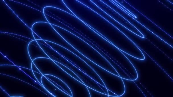 Rotating High Tech Elements Technology Futuristic Concept Hologram Hud Circle — Stock Video