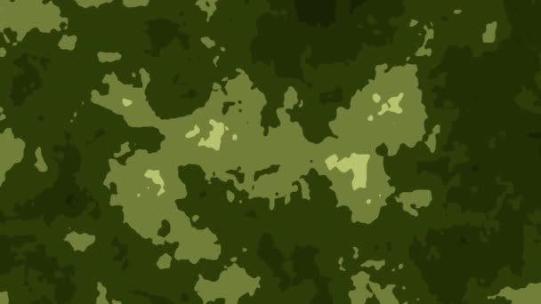 Камуфляж Текстуры Военный Узор Армейская Анимация Имитирующая Лес Хаки Зеленый — стоковое видео