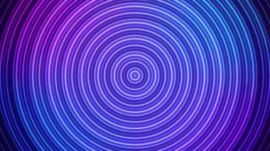 Neon dairelerin soyut renkli animasyonu