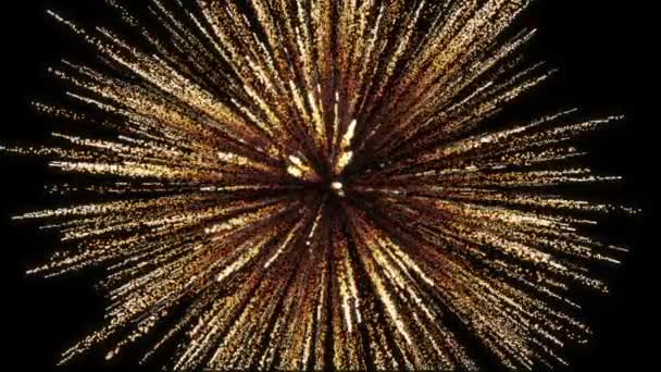 Abstrato Elegante Fundo Luxo Com Explosão Partículas Ouro Explosão Partículas — Vídeo de Stock