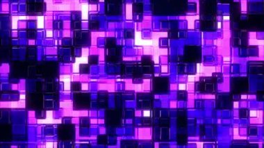 Soyut dijital arkaplan. Yüksek teknolojili animasyon. Fütürist veri görselleştirmesi. Bilgisayar tekyolojisi. Kusursuz 4k döngü videosu