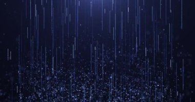 Parlayan parlak parçacıklar, toz ve parlak noktaların canlandırması, güzel bokeh, parlak parçacıkların yağmuru, parıltı. animasyonsuz döngü video 4k.