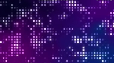 Parlayan geometrik şekilli soyut eğimli arkaplan kareleri. Parlayan ampuller. Kusursuz döngü