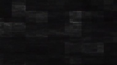TV VHS gürültüsü ve hasar videosu. Dijital televizyon arızası deseni