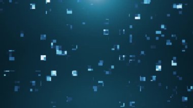 Parçacık ve geometrik şekilli dijital arkaplan, veri analiz teknolojileri, ağ bağlantısı, büyük veri, Bilgisayar Teknolojisi Konsepti. Kusursuz döngü