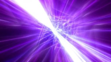 Parlayan neon enerjili ışık çizgileriyle soyut parlak arkaplan. Parlak parçacık çizgilerinin akışı.