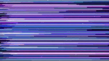 Parlayan neon parçacıkları olan soyut dijital arkaplan. Parlak parçacık çizgilerinin hareket akışı. bağlantı görselleştirme. Kusursuz döngü soyut arkaplan