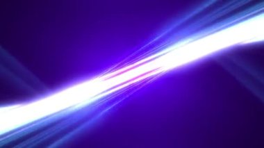 Soyut yüksek teknoloji parıldayan neon hatları. Parlayan ışık çizgilerinin animasyonu. Lazer gösterisi