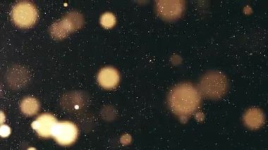 Parlak ışık ışınları ve hareket eden toz ve ışık parçacıklarıyla soyut ve enerjik bir arkaplan. Kusursuz döngü. Hiper uzay yıldızlardan uzaya sıçrar.