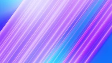 Yumuşak pembe, mor ve mavi eğimli düz köşegen çizgileri. Teknoloji, moda, sunumlar veya modern görsel tasarım için mükemmel soyut bir arka plan. Kusursuz döngü canlandırması