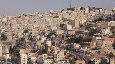 Amman şehir merkezinde tepeden görüldüğü gibi, Ürdün