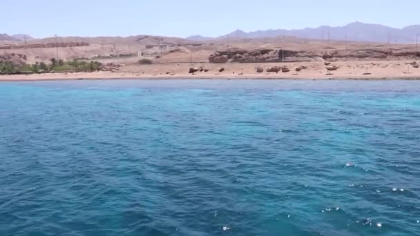 Cruzando Mar Vermelho Jordânia — Vídeo de Stock