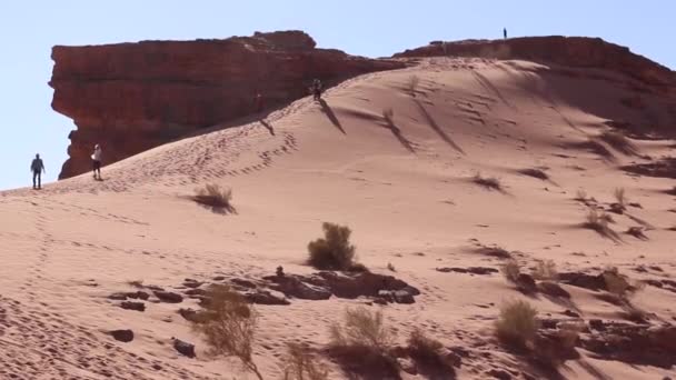 Вади Рам Долина Луны Иордания — стоковое видео