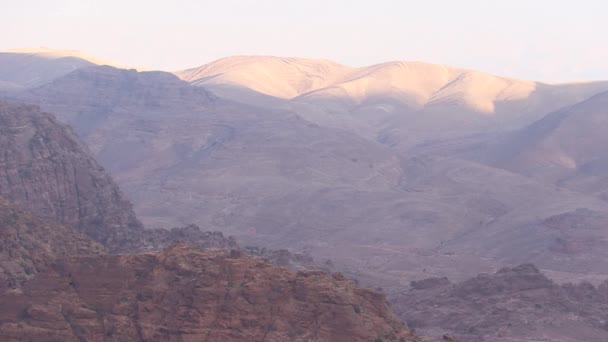 Vista Wadi Musa Petra Jordânia — Vídeo de Stock
