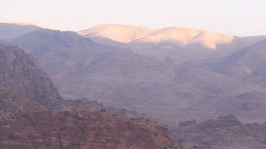 Ürdün 'ün Petra' sı Wadi Musa 'nın manzarası.