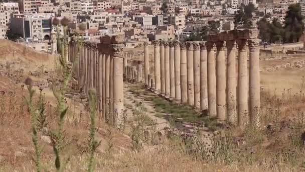ヨルダンのエルサレムの荒廃した都市 — ストック動画