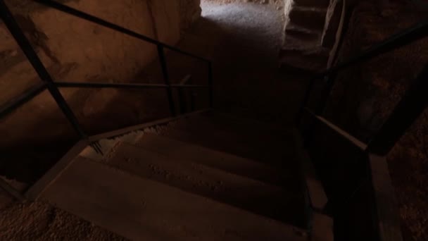 Kerak Castle Είναι Ένα Μεγάλο Κάστρο Σταυροφόρος Βρίσκεται Στην Ιορδανία — Αρχείο Βίντεο