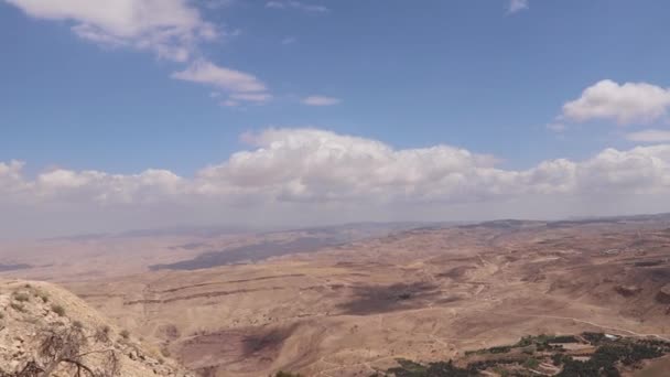 Uma Vista Terra Prometida Monte Nebo — Vídeo de Stock