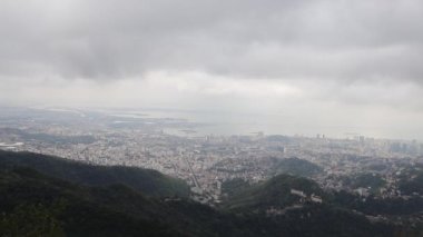 Brezilya 'nın Corcovado Dağı' ndan Rio de Janeiro şehri.