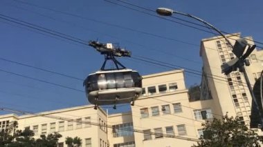 Şekerli teleferik, Rio de Janeiro, Brezilya 'da bir kablo.