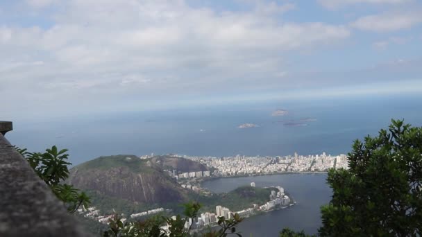Widok Zatoki Guanabara Brazylia — Wideo stockowe
