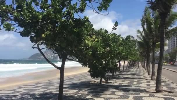 Spiaggia Ipanema Rio Janeiro Brasile — Video Stock